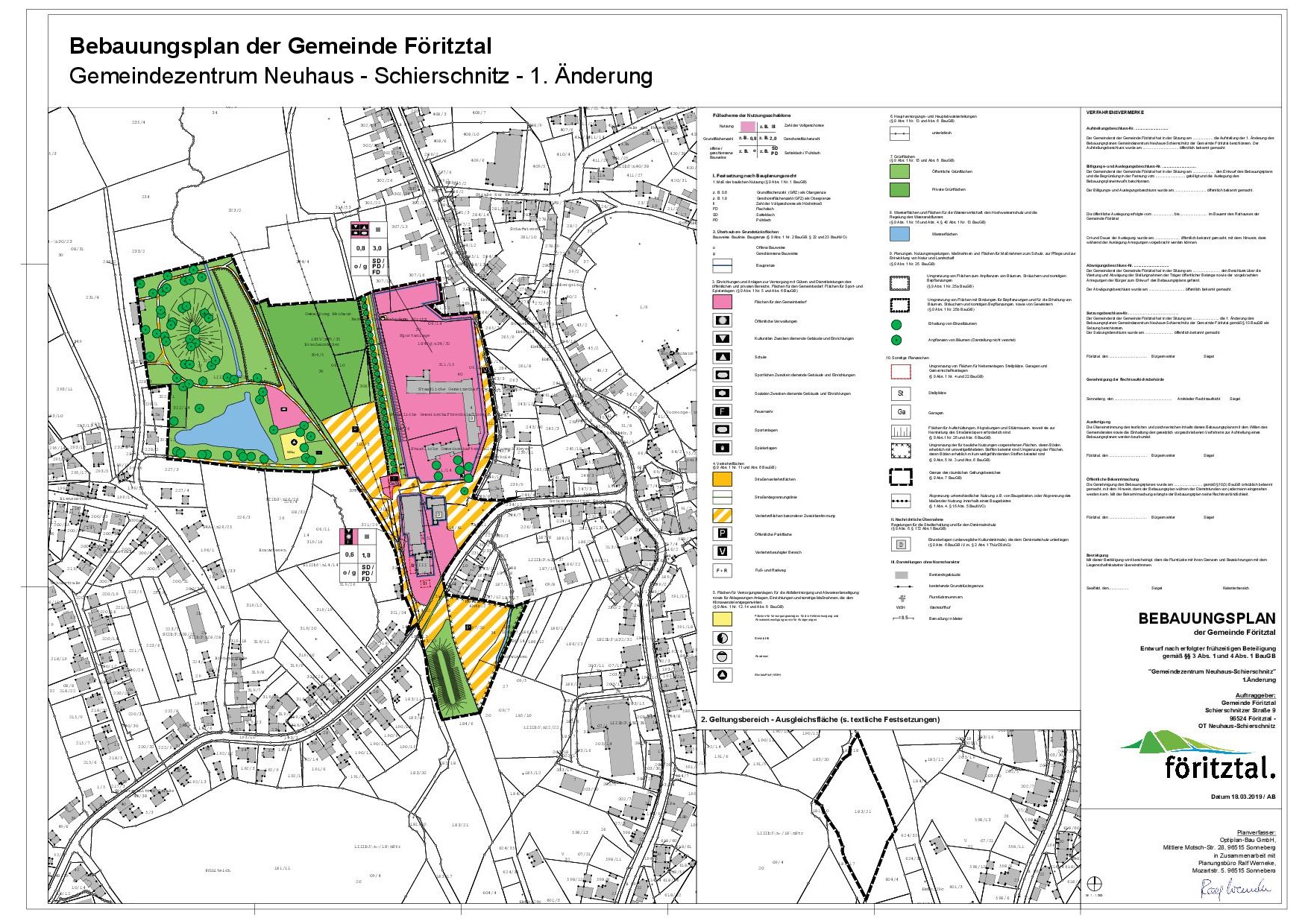 Grünordnungsplan zum Bebauungsplan der Gemeinde Föritztal